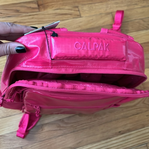 CALPAK, Terra Laptop Backpack in Dragonfruit - Picture 10 of 11